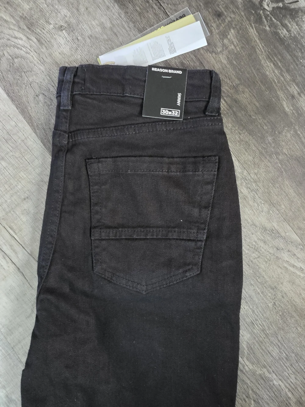 Reason Black Distressed Skinny Jeans